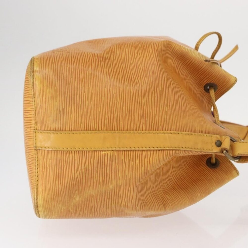 Authentic LOUIS VUITTON Epi Petit Noe Shoulder Bag Yellow M44109 LV - Picture 10 of 16